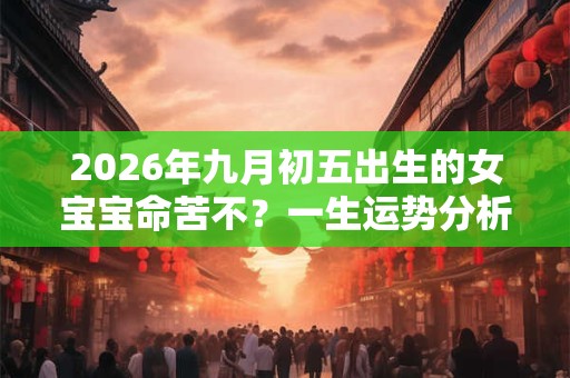 2026年九月初五出生的女宝宝命苦不？一生运势分析