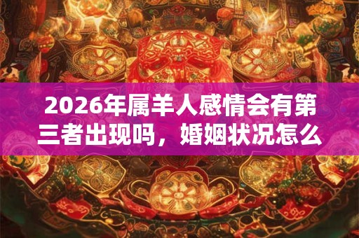 2026年属羊人感情会有第三者出现吗，婚姻状况怎么样？