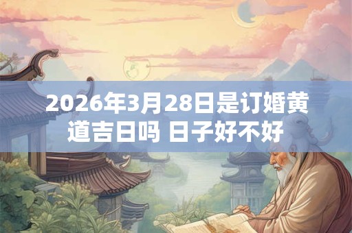 2026年3月28日是订婚黄道吉日吗 日子好不好