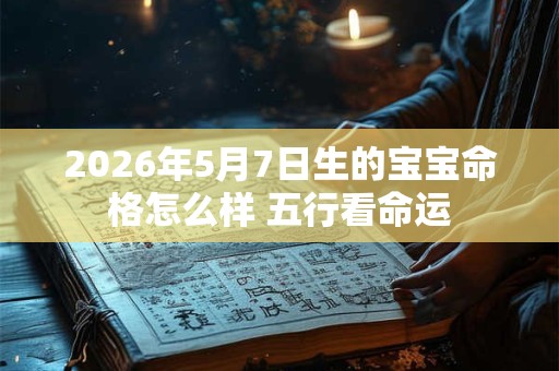 2026年5月7日生的宝宝命格怎么样 五行看命运