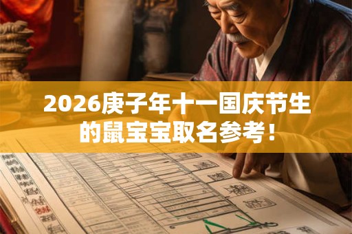 2026庚子年十一国庆节生的鼠宝宝取名参考！