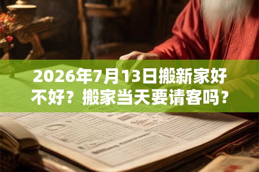 2026年7月13日搬新家好不好?搬家当天要请客吗? 2026年7月13日搬新家好不好?搬家当天要请客吗?