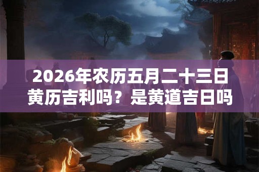 2026年农历五月二十三日黄历吉利吗？是黄道吉日吗