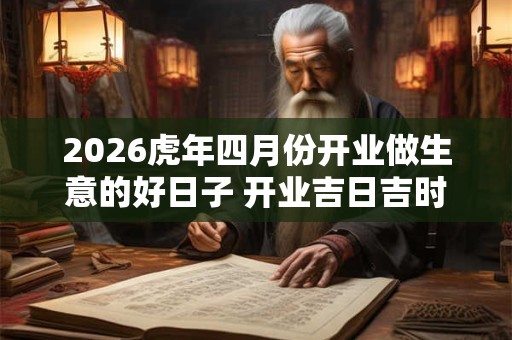 2026虎年四月份开业做生意的好日子 开业吉日吉时