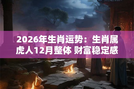 2026年生肖运势：生肖属虎人12月整体 财富稳定感情多变