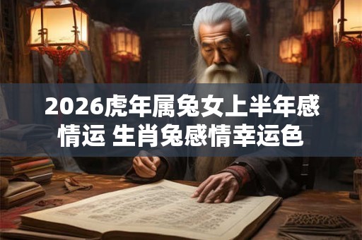 2026虎年属兔女上半年感情运 生肖兔感情幸运色