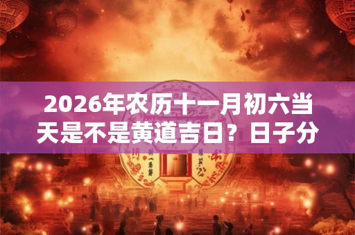2026年农历十一月初六当天是不是黄道吉日？日子分析