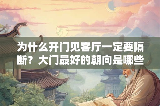 为什么开门见客厅一定要隔断?大门最好的朝向是哪些? 为什么开门见客厅一定要隔断?大门最好的朝向是哪些?