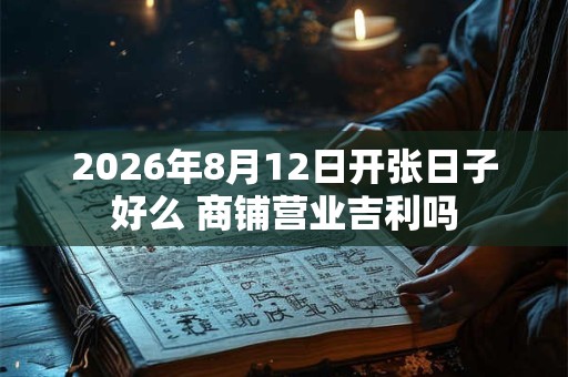 2026年8月12日开张日子好么 商铺营业吉利吗 2026年8月12日开张日子好么 商铺营业吉利吗