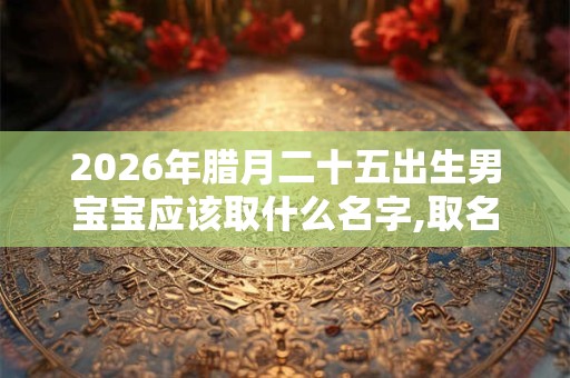 2026年腊月二十五出生男宝宝应该取什么名字,取名喜用字