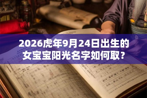 2026虎年9月24日出生的女宝宝阳光名字如何取? 2026虎年9月24日出生的女宝宝阳光名字如何取?