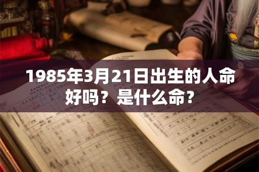 1985年3月21日出生的人命好吗?是什么命? 1985年3月21日出生的人命好吗?是什么命?