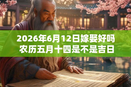 2026年6月12日嫁娶好吗 农历五月十四是不是吉日