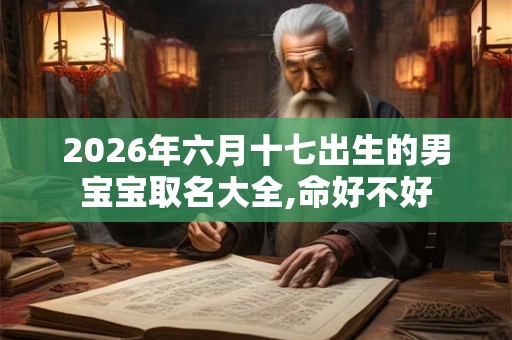 2026年六月十七出生的男宝宝取名大全,命好不好 2026年六月十七出生的男宝宝取名大全,命好不好