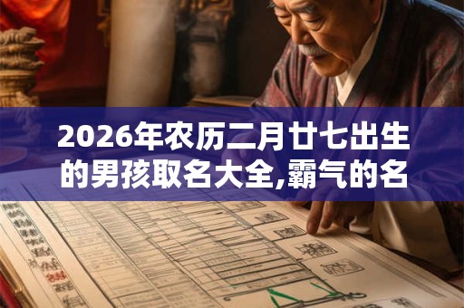 2026年农历二月廿七出生的男孩取名大全,霸气的名字 2026年农历二月廿七出生的男孩取名大全,霸气的名字