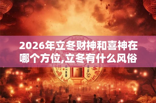 2026年立冬财神和喜神在哪个方位,立冬有什么风俗？