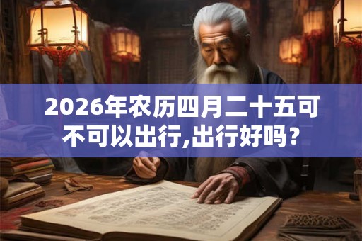 2026年农历四月二十五可不可以出行,出行好吗？