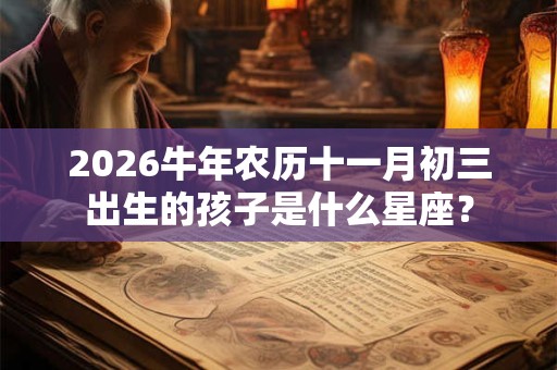 2026牛年农历十一月初三出生的孩子是什么星座？