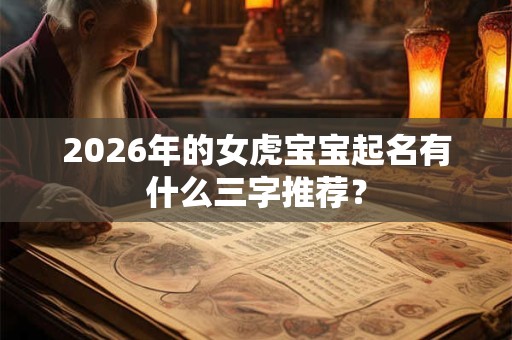2026年的女虎宝宝起名有什么三字推荐? 2026年的女虎宝宝起名有什么三字推荐?