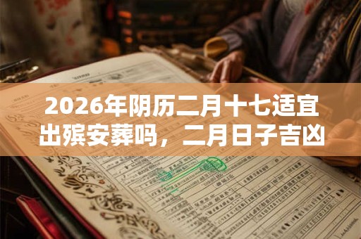 2026年阴历二月十七适宜出殡安葬吗,二月日子吉凶如何? 2026年阴历二月十七适宜出殡安葬吗,二月日子吉凶如何?