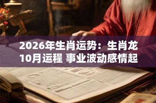 2026年生肖运势：生肖龙10月运程 事业波动感情起伏