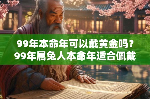 99年本命年可以戴黄金吗？99年属兔人本命年适合佩戴什么？