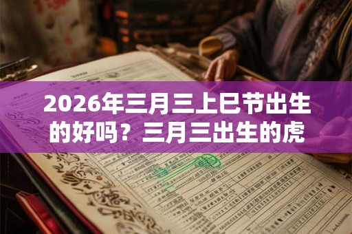 2026年三月三上巳节出生的好吗？三月三出生的虎