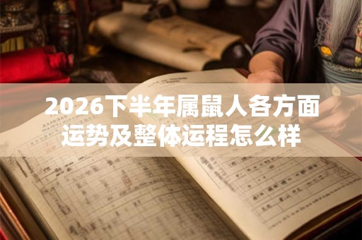 2026下半年属鼠人各方面运势及整体运程怎么样 2026下半年属鼠人各方面运势及整体运程怎么样
