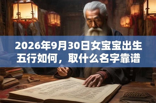 2026年9月30日女宝宝出生五行如何，取什么名字靠谱？