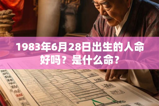 1983年6月28日出生的人命好吗？是什么命？