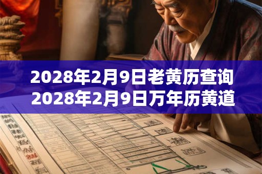 2028年2月9日老黄历查询 2028年2月9日万年历黄道吉日 2028年2月9日老黄历查询 2028年2月9日万年历黄道吉日