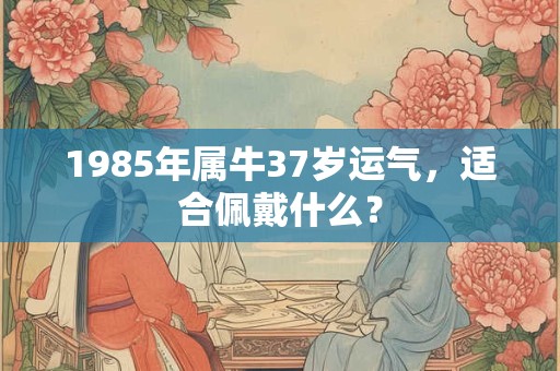 1985年属牛37岁运气，适合佩戴什么？