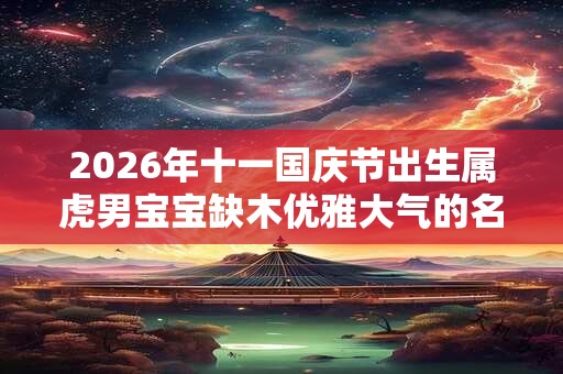 2026年十一国庆节出生属虎男宝宝缺木优雅大气的名字