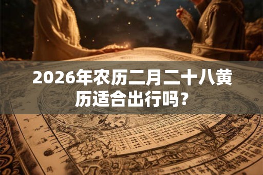 2026年农历二月二十八黄历适合出行吗？