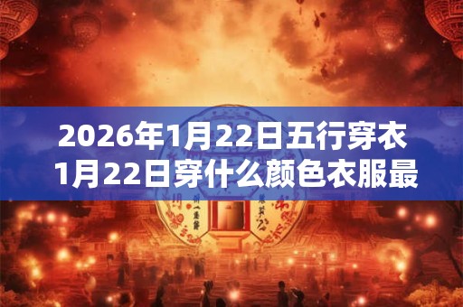 2026年1月22日五行穿衣 1月22日穿什么颜色衣服最旺运