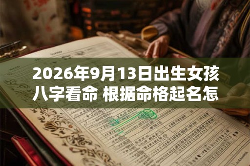 2026年9月13日出生女孩八字看命 根据命格起名怎么取 2026年9月13日出生女孩八字看命 根据命格起名怎么取