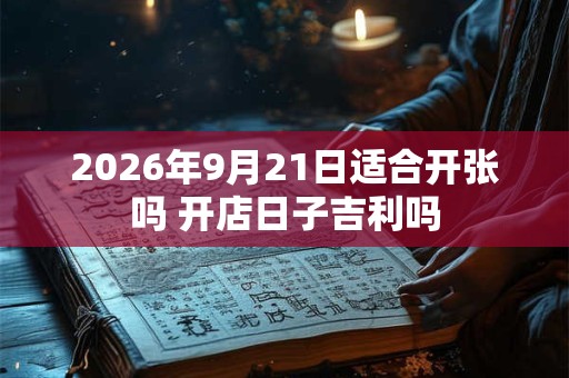 2026年9月21日适合开张吗 开店日子吉利吗