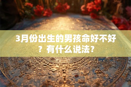 3月份出生的男孩命好不好?有什么说法? 3月份出生的男孩命好不好?有什么说法?