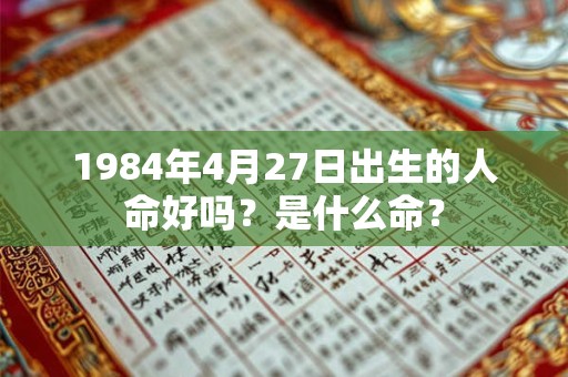 1984年4月27日出生的人命好吗？是什么命？