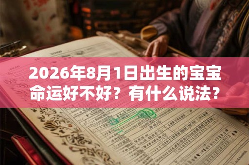2026年8月1日出生的宝宝命运好不好?有什么说法? 2026年8月1日出生的宝宝命运好不好?有什么说法?