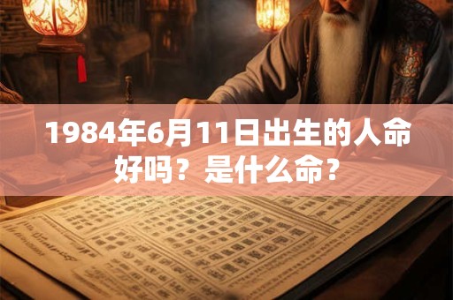 1984年6月11日出生的人命好吗?是什么命? 1984年6月11日出生的人命好吗?是什么命?