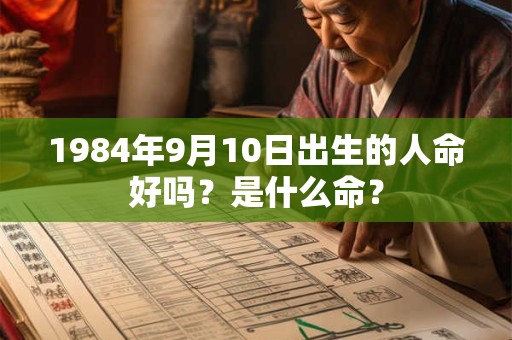 1984年9月10日出生的人命好吗?是什么命? 1984年9月10日出生的人命好吗?是什么命?
