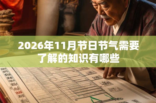 2026年11月节日节气需要了解的知识有哪些