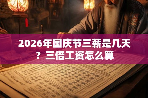 2026年国庆节三薪是几天?三倍工资怎么算 2026年国庆节三薪是几天?三倍工资怎么算