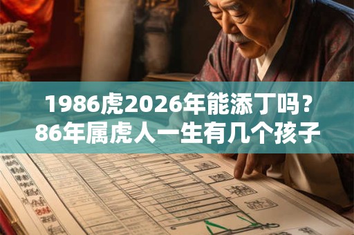 1986虎2026年能添丁吗？86年属虎人一生有几个孩子？