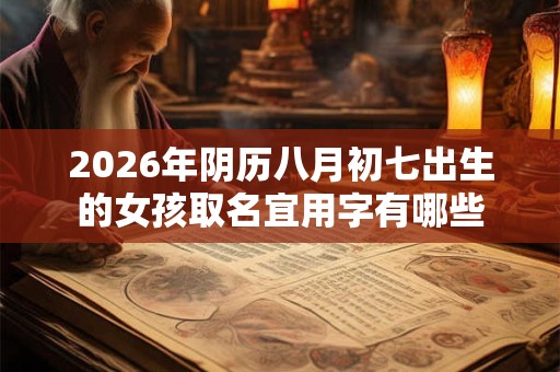 2026年阴历八月初七出生的女孩取名宜用字有哪些 2026年阴历八月初七出生的女孩取名宜用字有哪些