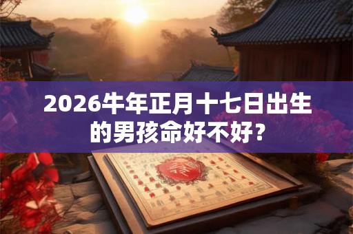 2026牛年正月十七日出生的男孩命好不好？