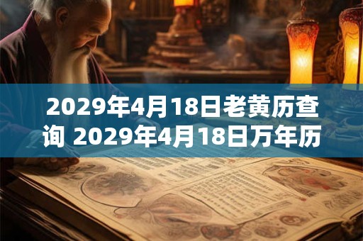 2029年4月18日老黄历查询 2029年4月18日万年历黄道吉日 2029年4月18日老黄历查询 2029年4月18日万年历黄道吉日