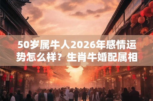 50岁属牛人2026年感情运势怎么样?生肖牛婚配属相分析 50岁属牛人2026年感情运势怎么样?生肖牛婚配属相分析