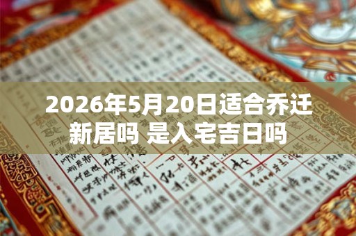 2026年5月20日适合乔迁新居吗 是入宅吉日吗